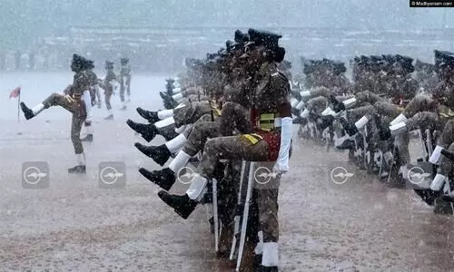 Heavy Rain and passimg out parade