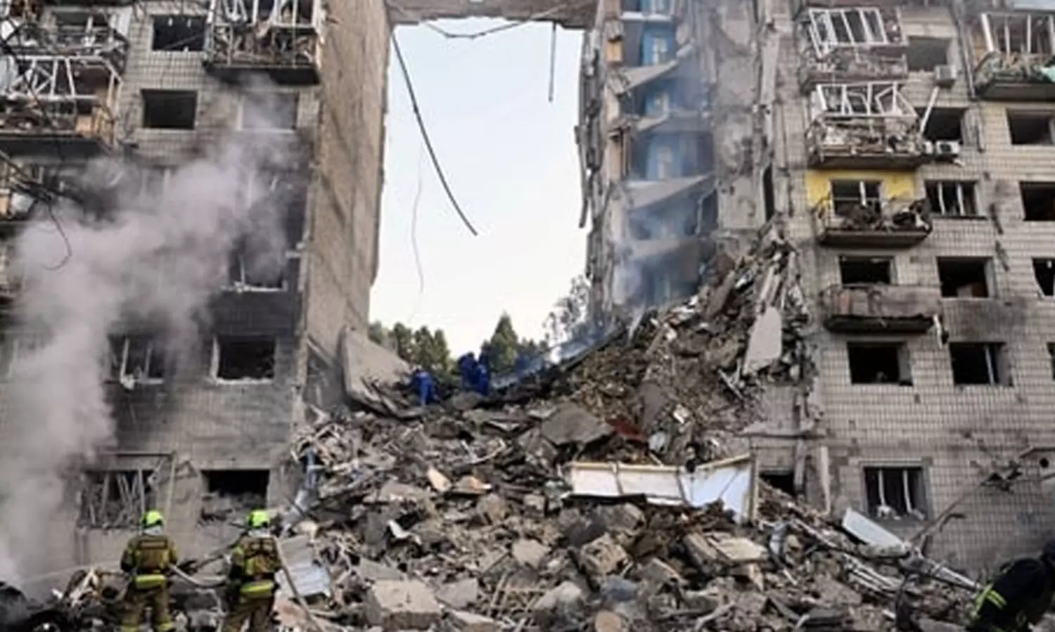 യുക്രെയ്ൻ തലസ്ഥാനത്ത് റഷ്യൻ മിസൈൽ ആക്രമണം;   15 മരണം