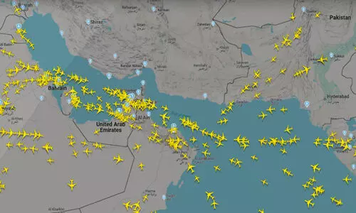വ്യോ​മ​പാ​ത​യി​ൽ തി​ര​ക്ക്​; വി​മാ​ന സ​ർ​വി​സു​ക​ൾ റ​ദ്ദാ​ക്കു​ന്നു