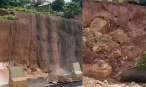 കാസർകോട് ദേശീയപാതയിൽ മണ്ണിടിച്ചിൽ: നിർമാണ കമ്പനിക്കെതിരെ നടപടി