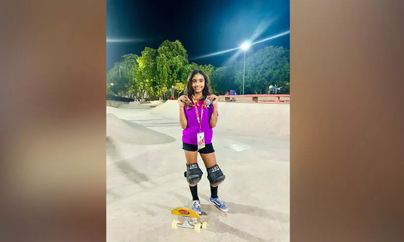 ദേ​ശീ​യ സ്കേ​റ്റിങ് റാ​ങ്കി​ങ്​ ചാ​മ്പ്യ​ൻ​ഷി​പ്പി​ൽ അ​ൻ​വി​ത  സ്റ്റാ​ലി​ന് ഇ​ര​ട്ട​ക്കി​രീ​ടം