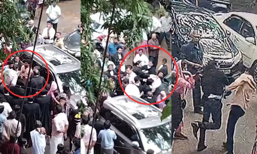 പാർക്കിങ്ങിനെ ചൊല്ലി തർക്കം; കൊല്ലത്ത് കോടതി വളപ്പിൽ യുവാവിനെ ക്രൂരമായി തല്ലിചതച്ച് അഭിഭാഷകർ, കുടെയുണ്ടായിരുന്ന യുവതിക്കും പരിക്ക്