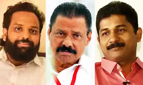 MV Govindan, Bineesh Kodiyeri, M Swaraj MV Govindan, Bineesh Kodiyeri, M Swaraj