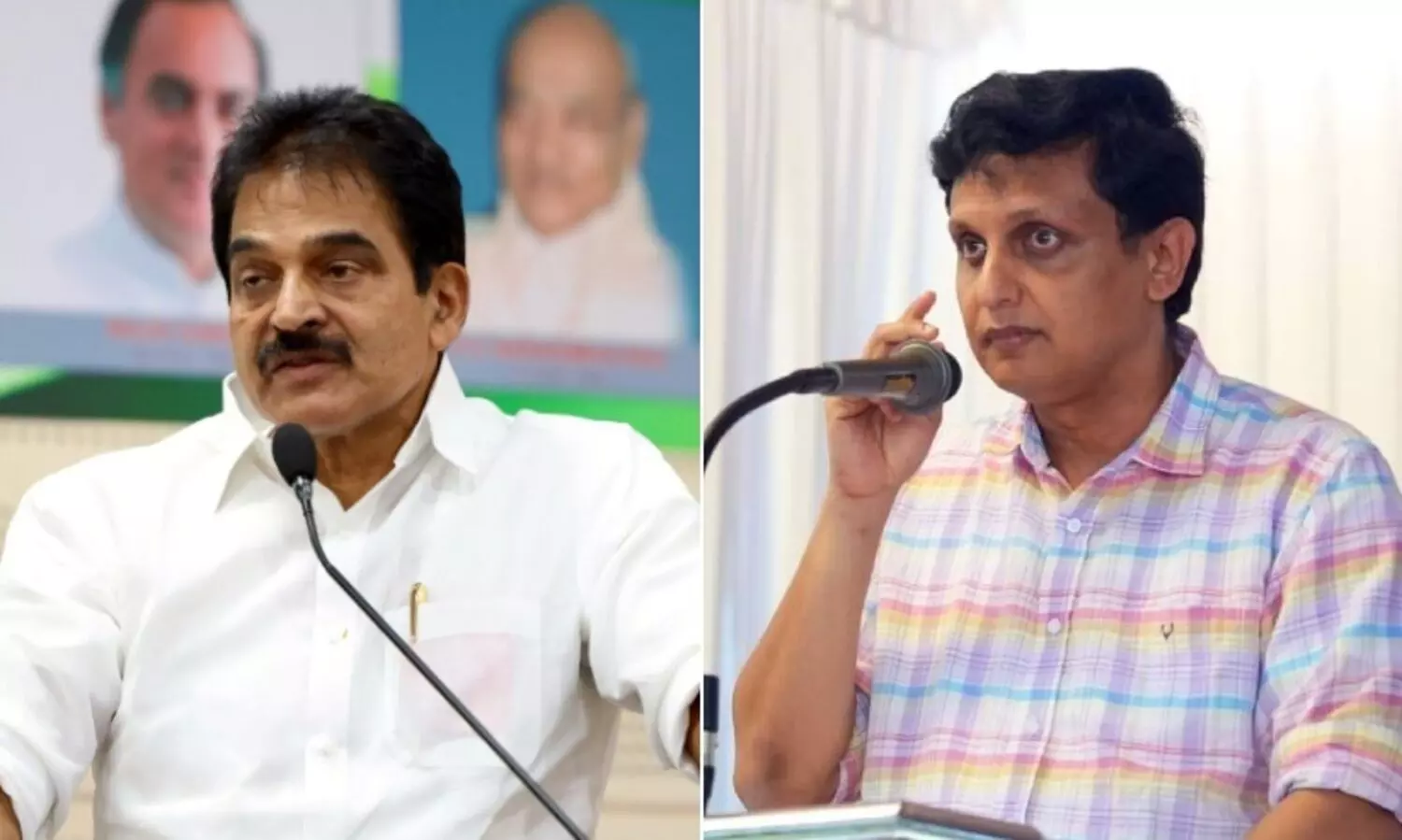 കണ്ണടച്ചാൽ ചരിത്രം ഇല്ലാതാകില്ലെന്ന് കെ.സി; ബി.ജെ.പിക്ക് രാജ്യസഭാ സീറ്റ് ദാനം ചെയ്തയാളുടെ ട്യൂഷൻ ആവശ്യമില്ലെന്ന് റിയാസ്