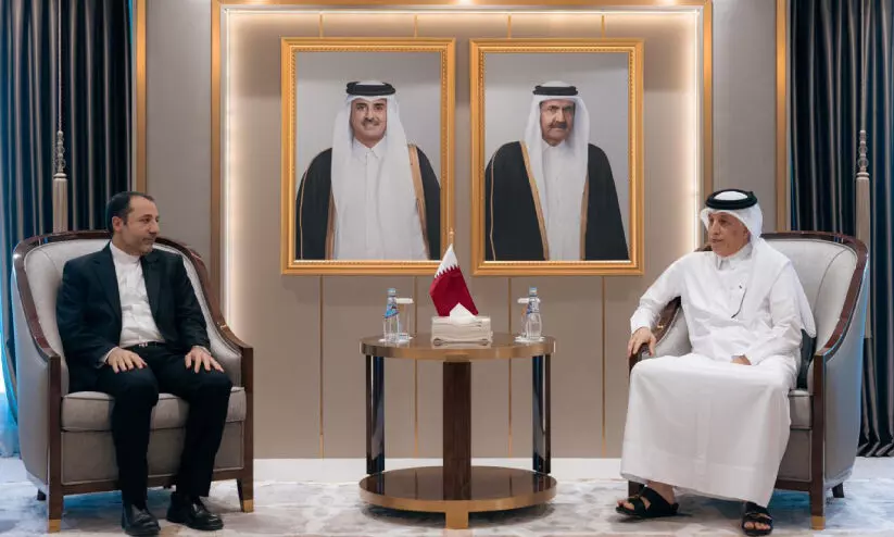 iran president meets qatar emir