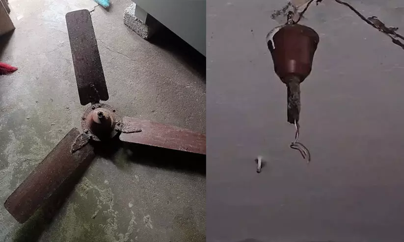 അങ്കണവാടി കെട്ടിടത്തിലെ ഫാൻ പൊട്ടിവീണ് മൂന്നുവയസുകാരന് പരിക്ക്