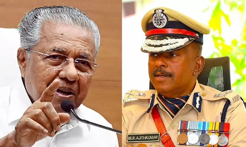 എം.ആര്. അജിത്കുമാറിനോടുള്ള താൽപര്യം വിടാതെ മുഖ്യമന്ത്രി; സംസ്ഥാന പൊലീസ് മേധാവി നിര്ണയ പട്ടികയില് ഉള്പ്പെടുത്തണമെന്ന് ആവശ്യപ്പെട്ട് യു.പി.എസ്.സിക്ക് വീണ്ടും കത്ത് നൽകി എം.ആര്. അജിത്കുമാറിനോടുള്ള താൽപര്യം വിടാതെ മുഖ്യമന്ത്രി; സംസ്ഥാന പൊലീസ് മേധാവി നിര്ണയ പട്ടികയില് ഉള്പ്പെടുത്തണമെന്ന് ആവശ്യപ്പെട്ട് യു.പി.എസ്.സിക്ക് വീണ്ടും കത്ത് നൽകി