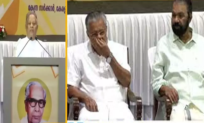 ‘വരദാനം, ലെജന്‍റ്’; പുകഴ്ത്തലിൽ സഹികെട്ട്   മുഖ്യമന്ത്രി, ഒടുവിൽ കുറിപ്പുനൽകി പ്രസംഗം നിർത്തിച്ചു