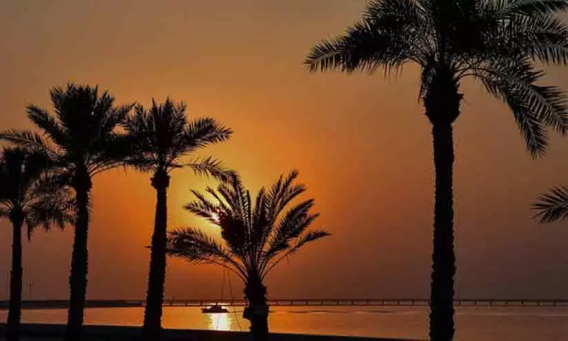 ക​ന​ത്ത ചൂ​ടി​നൊ​പ്പം സ​ജീ​വ​മാ​യി കാ​റ്റും