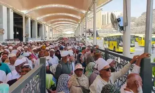 മ​ദീ​ന വ​ഴി ഇ​ന്ത്യ​ൻ ഹാ​ജി​മാ​രു​ടെ മ​ട​ക്ക​യാ​ത്ര ആ​രം​ഭി​ച്ചു