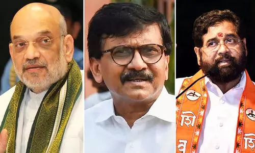 Sanjay Raut, Amit Shah, Eknath Shinde