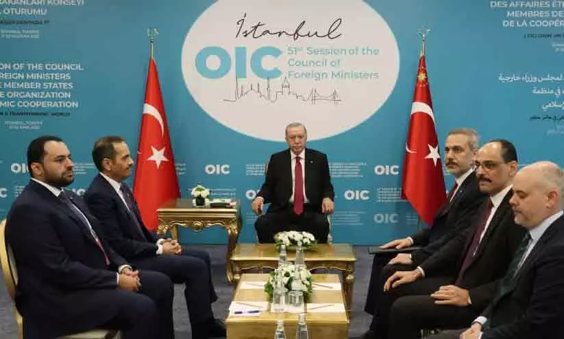 തു​ർ​ക്കി​യ പ്ര​സി​ഡ​ന്റു​മാ​യി പ്ര​ധാ​ന​മ​ന്ത്രി​യു​ടെ കൂ​ടി​ക്കാ​ഴ്​​ച