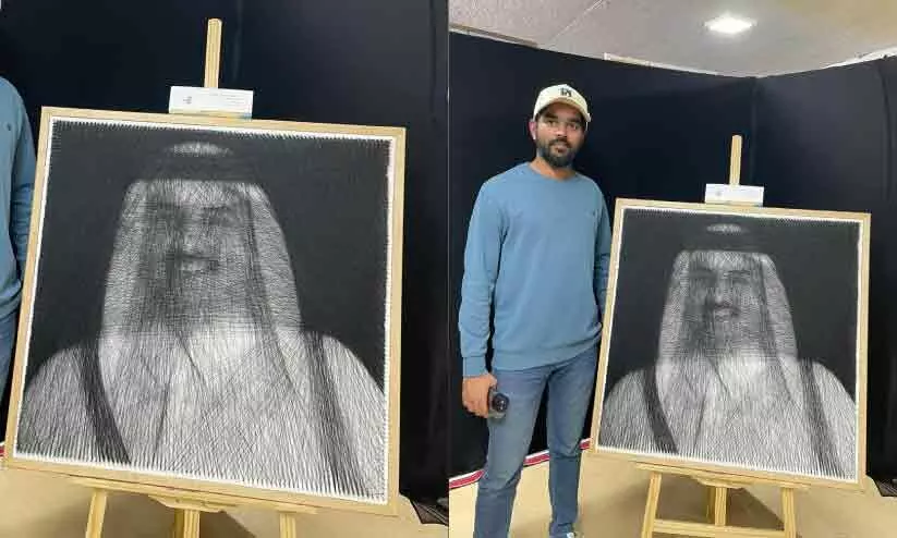 നൂ​ലി​ൽ വി​രി​ഞ്ഞ അ​മീ​ർ ചി​ത്രം