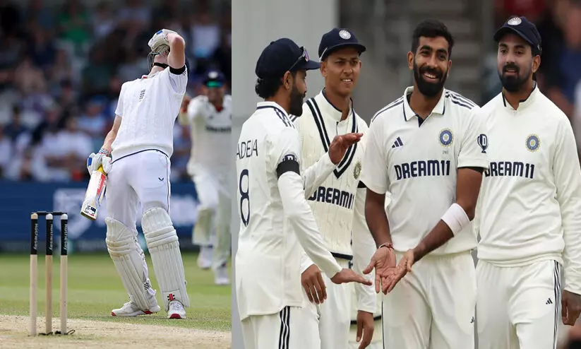 99 ൽ ബ്രൂക്കും 465 ൽ ഇംഗ്ലണ്ടും വീണു; ഇന്ത്യക്ക് ആദ്യ ഇന്നിങ്സിൽ ആറ് റൺസ് ലീഡ്, ബുംറക്ക് അഞ്ച് വിക്കറ്റ്