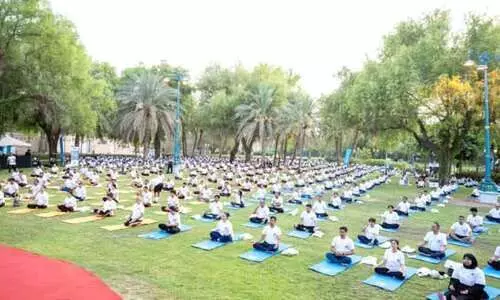 മ​സ്ക​ത്ത്​ ഇ​ന്ത്യ​ൻ എം​ബ​സി യോ​ഗ ദി​നാ​ച​ര​ണം