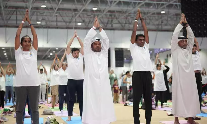 അന്താരാഷ്ട്ര യോഗ ദിനം വിപുലമായി ആചരിച്ചു അന്താരാഷ്ട്ര യോഗ ദിനം വിപുലമായി ആചരിച്ചു