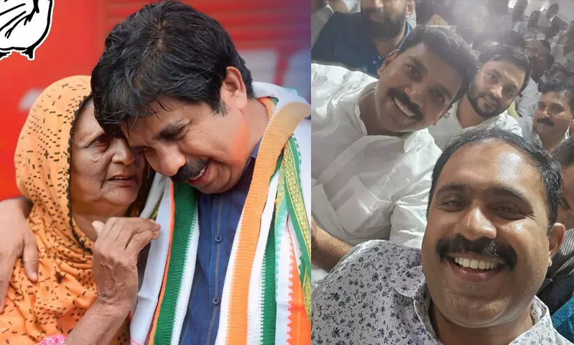 പോത്തുകല്ലും തൂക്കിയെന്ന് വി.എസ്. ജോയ്; ‘ജോയ് ജോയ് വെൽഡൺ ജോയ്’ എന്ന് അബിൻ വർക്കി