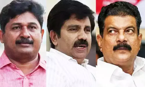 Aryadan Shoukath, M Swaraj, PV Anvar Aryadan Shoukath, M Swaraj, PV Anvar