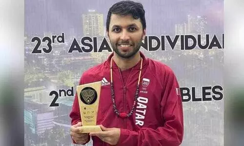 അ​ബ്ദു​ല്ല അ​ൽ ത​മീ​മി​ക്ക് ഏ​ഷ്യ​ൻ സ്ക്വാ​ഷ് ചാ​മ്പ്യ​ൻ​ഷി​പ്പി​ൽ വെ​ള്ളി​മെ​ഡ​ൽ