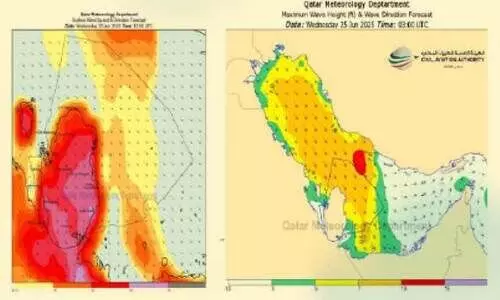 ശ​ക്ത​മാ​യ വ​ട​ക്കു​പ​ടി​ഞ്ഞാ​റ​ൻ കാ​റ്റി​ന് സാ​ധ്യ​ത