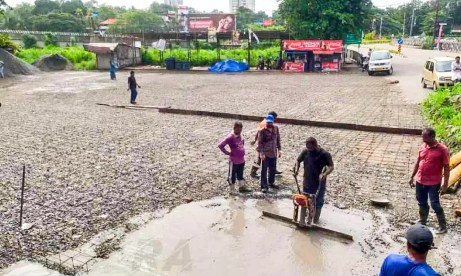 തിരുവല്ല സ്വകാര്യ ബസ്​സ്റ്റാൻഡ്; നിർമാണം പുനരാരംഭിച്ചു