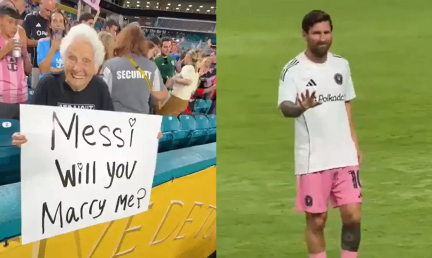 ‘മെസ്സി, എന്നെ വിവാഹം കഴിക്കുമോ?’ വിവാഹാഭ്യർഥനയുമായി 98 വയസ്സുള്ള മുത്തശ്ശി! സൂപ്പർതാരത്തിന്‍റെ മറുപടി വൈറൽ -വിഡിയോ