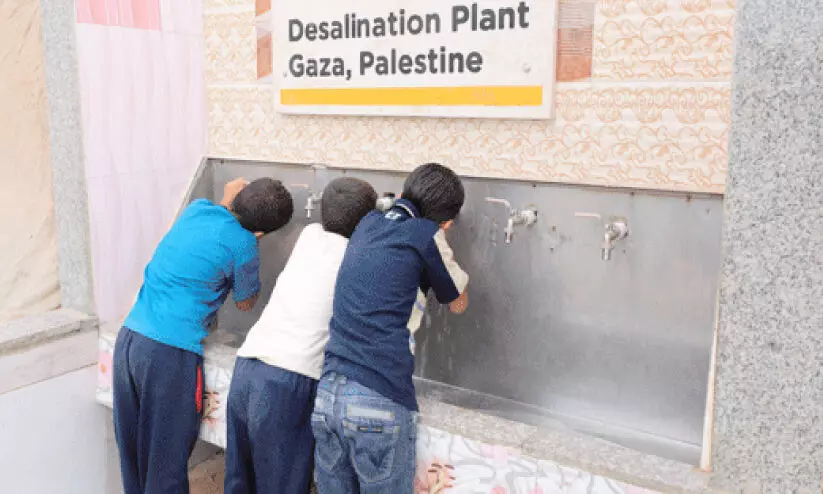 ഫ​ല​സ്​​തീ​ൻ ജ​ന​ത​ക്ക്​​ ശു​ദ്ധ​ജ​ലം​