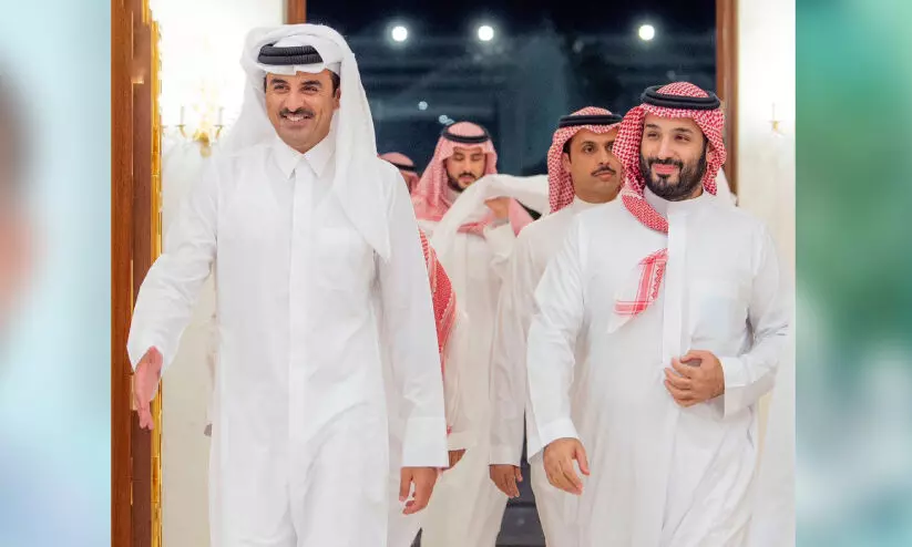 ഇറാൻ ആക്രമണം ന്യായീകരിക്കാനാവില്ല  ഖത്തർ അമീറിനെ​ പിന്തുണച്ച്​ സൗദി കിരീടാവകാശി