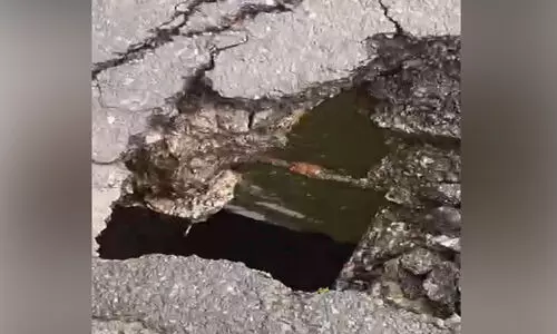 ചി​ത്താ​രി പാ​ല​ത്തി​ൽ അപകട ഗ​ർ​ത്തം