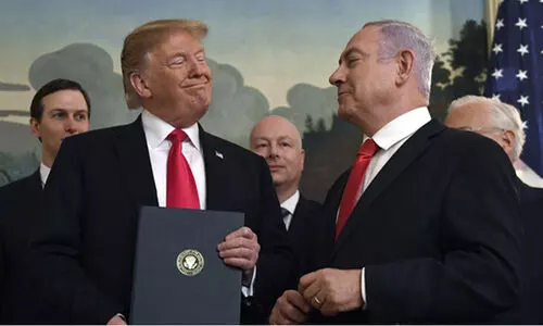 “ബ്രേക്കിങ് ന്യൂസ്.. മഹാനായ യുദ്ധകാല പ്രധാനമന്ത്രിക്കെതിരെ ഇസ്രായേൽ വേട്ട തുടരുന്നു... ഞാൻ ഞെട്ടിപ്പോയി!” -നെതന്യാഹുവിനെ കുറ്റവിചാരണ ചെയ്യുന്നതിനെതി​രെ ട്രംപ്