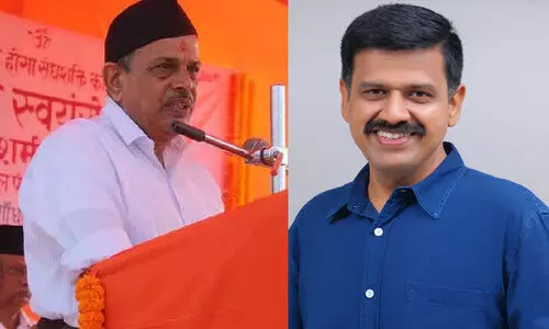 ദത്താത്രേയ ഹൊസബാലെക്കെതിരെ സന്ദീപ് വാര്യർ: ‘മൂപ്പര് പത്രം വായിക്കാറില്ല എന്ന് തോന്നുന്നു; ആർ.എസ്.എസിന് താല്പര്യമുണ്ടാവാം, പക്ഷേ നടക്കില്ല’