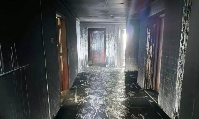 സാ​ൽ​മി​യ​യി​ൽ അ​പ്പാ​ർ​ട്ട്മെ​ന്റി​ൽ തീ​പി​ടി​ത്തം