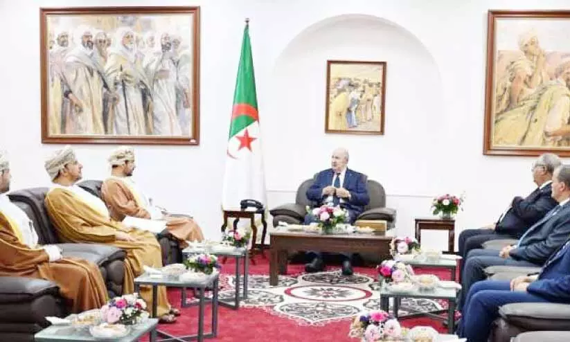 വാണിജ്യമന്ത്രി അൽജീരിയൻ പ്രസിഡന്റുമായി കൂടിക്കാഴ്ച നടത്തി വാണിജ്യമന്ത്രി അൽജീരിയൻ പ്രസിഡന്റുമായി കൂടിക്കാഴ്ച നടത്തി