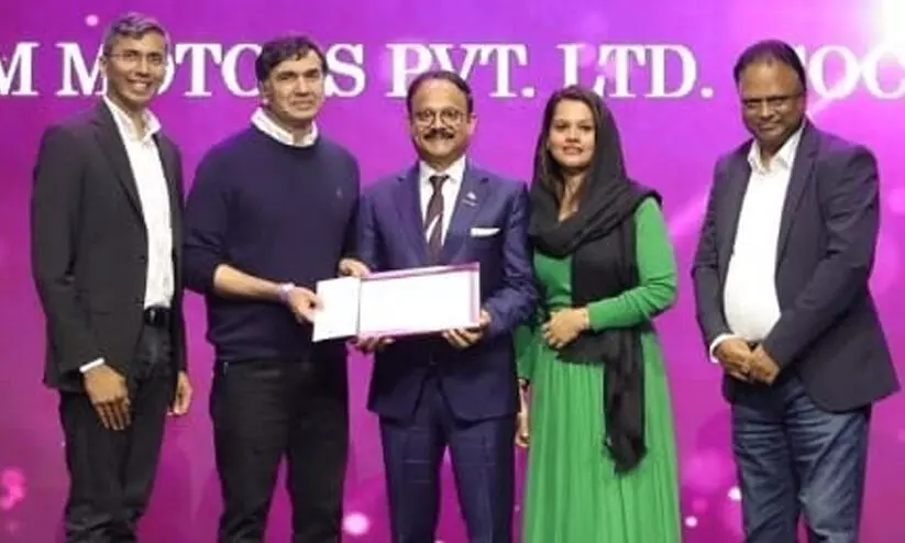 ഇറാം മോട്ടോഴ്സിന് പുരസ്കാരം