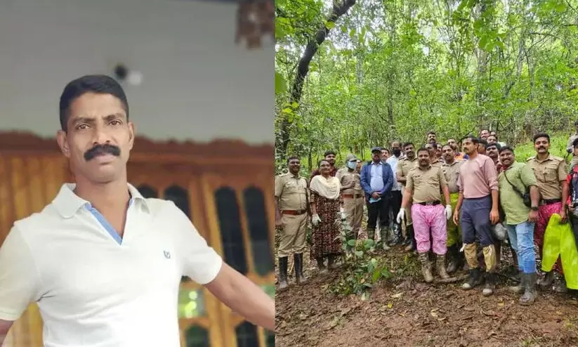വനമേഖലയിൽ കുഴിച്ചിട്ടനിലയിൽ മൃതദേഹം; ഒന്നര വർഷം മുമ്പ് കാണാതായ ആളുടേതെന്ന് സംശയം, പുറത്തെടുക്കാൻ ശ്രമം തുടങ്ങി
