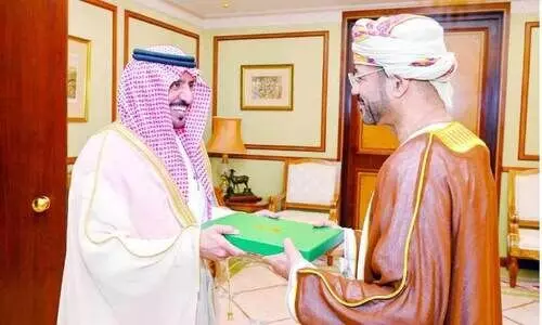 സ​ൽ​മാ​ൻ രാ​ജാ​വി​ന്റെ സ​ന്ദേ​ശം സു​ൽ​ത്താ​ന് കൈ​മാ​റി