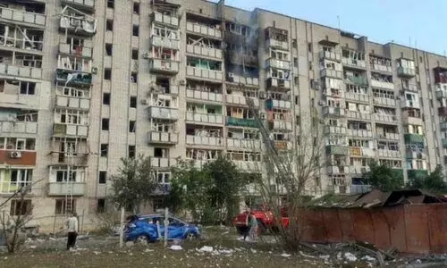 ഒ​റ്റ ദി​വ​സം 477 ഡ്രോ​ണു​ക​ളും 60 മി​സൈ​ലു​കളും; യുക്രെയ്നിൽ വൻ ആക്രമണവുമായി റഷ്യ