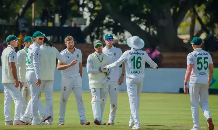 സിംബാബ്​‍വെക്കെതിരായ ടെസ്റ്റ്; ദക്ഷിണാഫ്രിക്ക ശക്തമായ നിലയിൽ