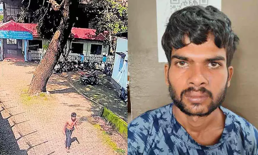 ജയിൽ ചാടിയ പ്രതി ഷർട്ടും മുണ്ടും ധരിച്ച് കോട്ടയം റെയിൽവേ സ്റ്റേഷനിൽ, സി.സി ടി.വി ദൃശ്യങ്ങൾ ലഭിച്ചു; ട്രെയിൻ കയറിയതായി സൂചന