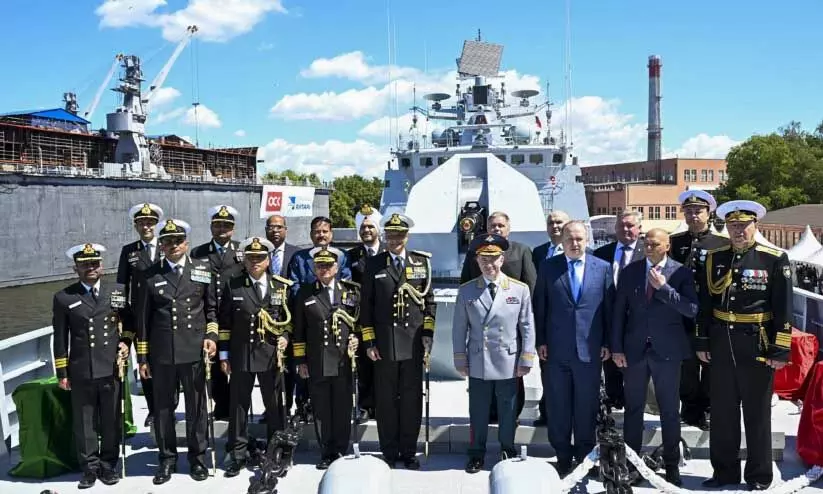 ഐ.​എ​ൻ.​എ​സ് ത​മാ​ൽ ഇനി നാ​വി​ക​സേ​ന​യു​ടെ കരുത്ത്; റ​​ഷ്യ​​ൻ നി​​ർ​​മി​​ത യു​​ദ്ധ​​ക്ക​​പ്പ​​ൽ ക​മീ​ഷ​ൻ ചെ​യ്തു