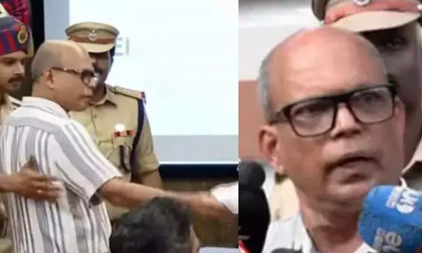 30 വ​ർ​ഷം കാ​ക്കി​യി​ട്ട വേ​ദ​ന​കൊ​ണ്ട് പ​റ​യു​ക​യാ​ണ്, ഇ​തി​ന് മ​റു​പ​ടി ത​രൂ; ഡി.ജി.പിയുടെ വാർത്തസമ്മേളനത്തിൽ അതിക്രമിച്ചുകയറിയതിൽ അ​ന്വേ​ഷ​ണം