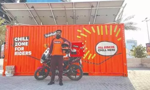 ക​ന​ത്ത ചൂ​ട്;ഡെ​ലി​വ​റി റൈ​ഡ​ർ​മാ​ർ​ക്ക് ആ​ശ്വാ​സ​മേ​കാ​ൻ വി​ശ്ര​മ കേ​ന്ദ്ര​ങ്ങ​ൾ