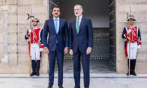 ഖ​ത്ത​ർ അ​മീ​ർ സ്പെ​യി​ൻ സ​ന്ദ​ർ​ശി​ച്ചു