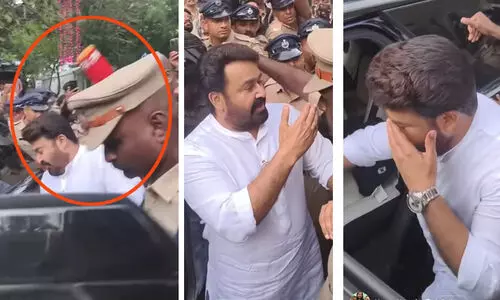 ‘എന്താണ് മോനേ ഇത്.. കണ്ണിലൊക്കെ...’ -ചാനൽ മൈക്ക് കണ്ണിൽ തട്ടിയപ്പോൾ മോഹൻലാലിന്റെ പ്രതികരണം