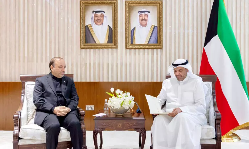 വി​ദേ​ശ​കാ​ര്യ​മ​ന്ത്രി​ക്ക് ഇ​റാ​ൻ വി​ദേ​ശ​കാ​ര്യ​മ​ന്ത്രി​യു​ടെ ക​ത്ത്