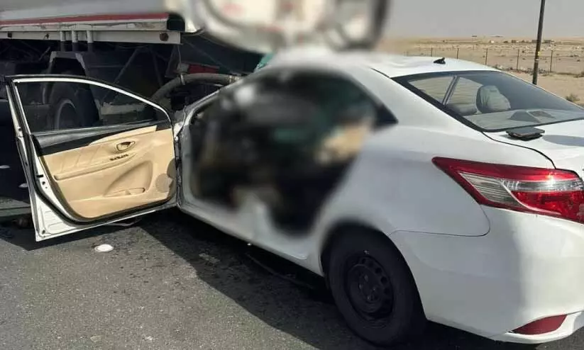 വ​ഫ്ര റോ​ഡി​ൽ വാ​ഹ​ന​ങ്ങ​ൾ ത​മ്മി​ൽ കൂ​ട്ടി​യി​ടി; ര​ണ്ടു മ​ര​ണം