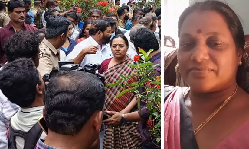 ‘വീണ ജോർജ് പറഞ്ഞതെല്ലാം പച്ച നുണ, കെട്ടിടം വീണത് അവരുടെ ബന്ധുക്കളുടെ തലയിലല്ലല്ലോ.. മിന്നൽ പരിശോധന ഫോട്ടോഷൂട്ട് നടത്തുമ്പോൾ ഇതും ചിത്രീകരിക്കണം’ -രൂക്ഷ വിമർശനവുമായി താര ടോജോ അലക്സ് ‘വീണ ജോർജ് പറഞ്ഞതെല്ലാം പച്ച നുണ, കെട്ടിടം വീണത് അവരുടെ ബന്ധുക്കളുടെ തലയിലല്ലല്ലോ.. മിന്നൽ പരിശോധന ഫോട്ടോഷൂട്ട് നടത്തുമ്പോൾ ഇതും ചിത്രീകരിക്കണം’ -രൂക്ഷ വിമർശനവുമായി താര ടോജോ അലക്സ്