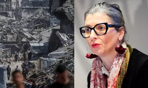 ഇസ്രായേലിനെതിരെ ഉപരോധമേർപ്പെടുത്തണം; ഗസ്സയിലെ വംശഹത്യയിൽ നിന്ന് ആഗോള സ്ഥാപനങ്ങൾ വൻ ലാഭം കൊയ്യുന്നുവെന്നും യു.എന്നിന്റെ പ്രത്യേക റിപ്പോർട്ടർ ഇസ്രായേലിനെതിരെ ഉപരോധമേർപ്പെടുത്തണം; ഗസ്സയിലെ വംശഹത്യയിൽ നിന്ന് ആഗോള സ്ഥാപനങ്ങൾ വൻ ലാഭം കൊയ്യുന്നുവെന്നും യു.എന്നിന്റെ പ്രത്യേക റിപ്പോർട്ടർ