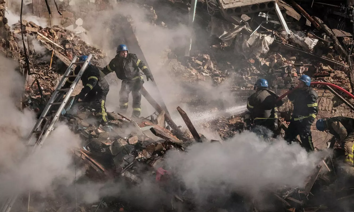 കി​യ​വി​ൽ റ​ഷ്യ വ​ർ​ഷി​ച്ച​ത് 550 ഡ്രോ​ണു​ക​ളും 11 മി​സൈ​ലു​ക​ളും