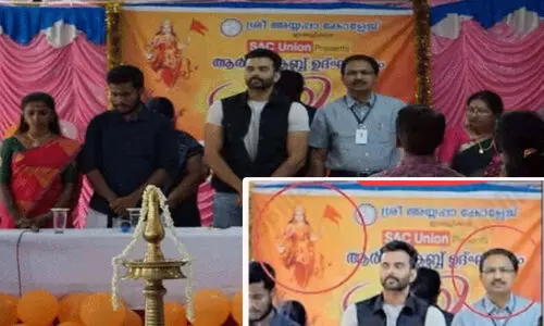 സസ്പെൻഡ് ചെയ്യപ്പെട്ട കേരള യൂനിവേഴ്​സിറ്റി രജിസ്ട്രാർ ഭാരതാംബയുടെ ചിത്രംവെച്ച ചടങ്ങിൽ പ​ങ്കെടുത്തതിന്‍റെ ചിത്രം പുറത്ത്; വിളക്ക് കൊളുത്തിയില്ലെന്ന് പ്രതികരണം